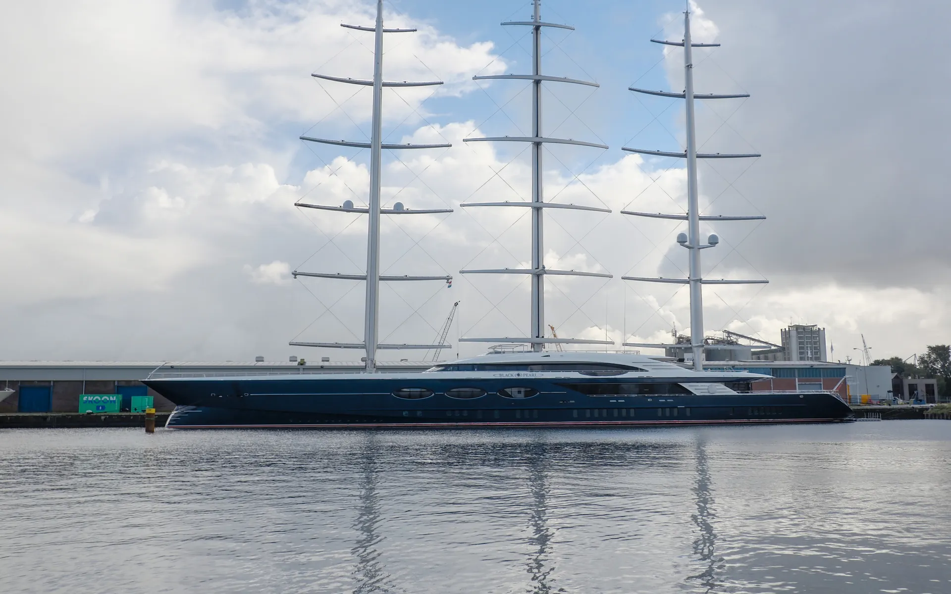 Black Pearl (106.7m, Oceanco 2018), DynaRig sailing yacht
